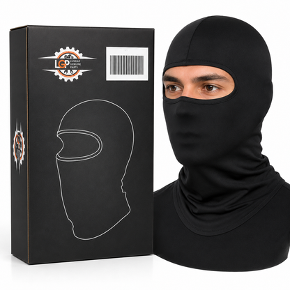 LGP - BALACLAVA FACE MASK 4-WAY STRETCH QUICK DRY SWEAT ABSORBING HELMET LINER, FULL FACE & NECK