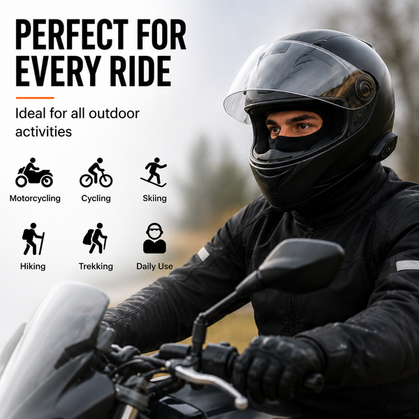 LGP - BALACLAVA FACE MASK 4-WAY STRETCH QUICK DRY SWEAT ABSORBING HELMET LINER, FULL FACE & NECK