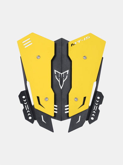 METAL VISOR 3.0 FOR YAMAHA MT 15 YELLOW
