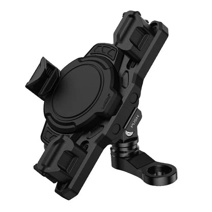 LOBOO PH02S ANTI-VIBRATION MOTORCYCLE PHONE MOUNT - 15W WIRELESS & 24W FAST WIRED CHARGING - SHOCK ABSORBING HOLDER FOR IPHONESAMSUNG - FITS 22-28MM HANDLEBARS & MIRROS