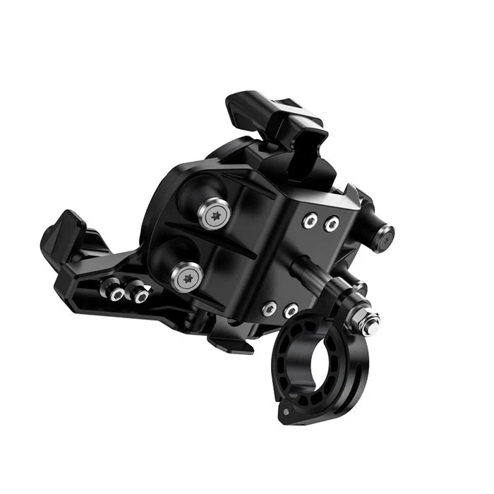 LOBOO PH02S ANTI-VIBRATION MOTORCYCLE PHONE MOUNT - 15W WIRELESS & 24W FAST WIRED CHARGING - SHOCK ABSORBING HOLDER FOR IPHONESAMSUNG - FITS 22-28MM HANDLEBARS & MIRROS
