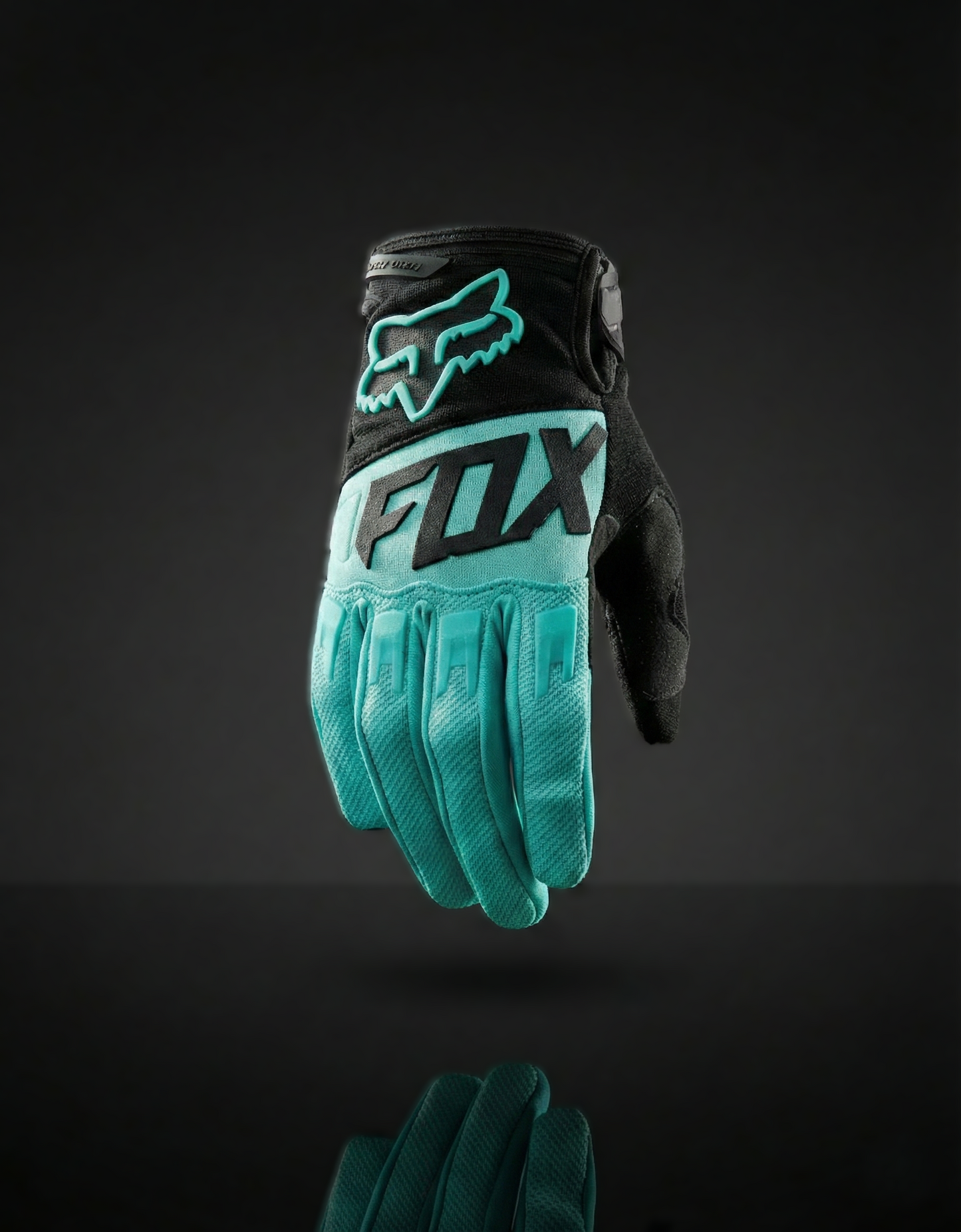 FOX AQUA BLACK LETTERING XL | MX GLOVES