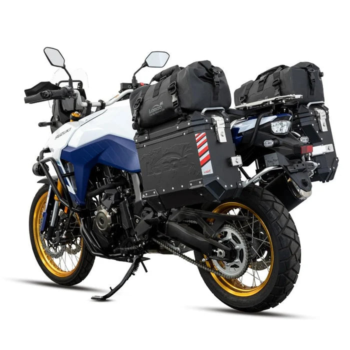 LOBOO 20L MAGNETIC ROLL-TOP MOTORCYCLE TAIL BAG  IPX6 WATERPROOF DRY DUFFEL WITH AIR VALVE