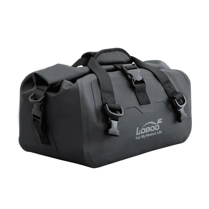 LOBOO 20L MAGNETIC ROLL-TOP MOTORCYCLE TAIL BAG  IPX6 WATERPROOF DRY DUFFEL WITH AIR VALVE