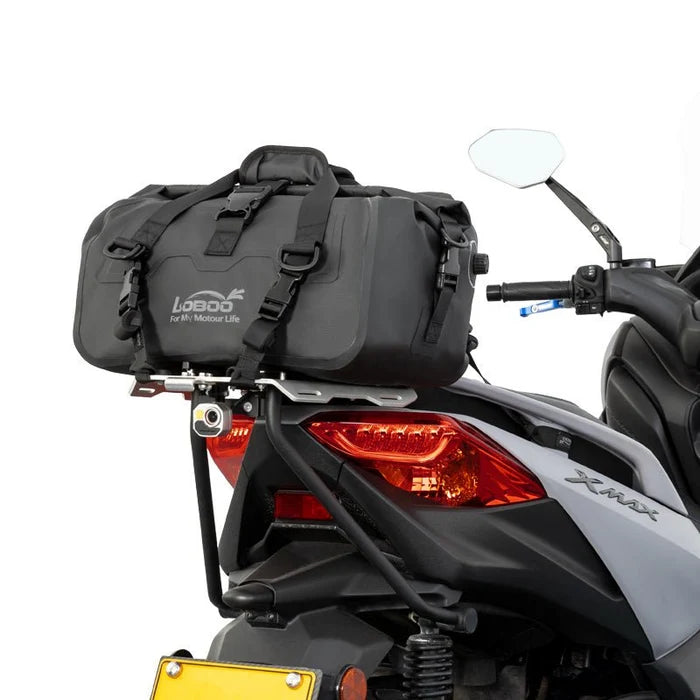 LOBOO 20L MAGNETIC ROLL-TOP MOTORCYCLE TAIL BAG  IPX6 WATERPROOF DRY DUFFEL WITH AIR VALVE