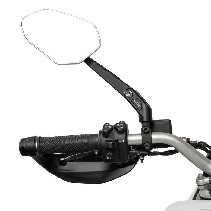 LOBOO RM02 CNC FOLDABLE MIRRORS FOR ADVENTURE BIKES  ANTI-GLARE WIDE ANGLE LENS