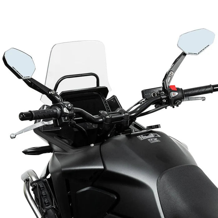 LOBOO RM03 ANGULAR FOLDABLE MIRRORS (CNC ALUMINUM)  MODERN ADV & STREETFIGHTER STYLE  ANTI-GLARE