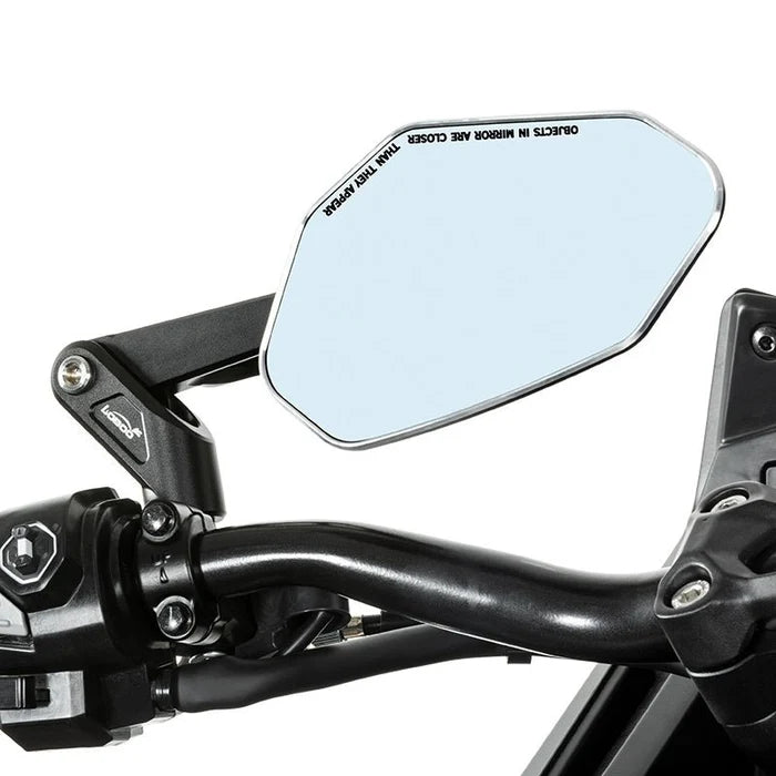LOBOO RM03 ANGULAR FOLDABLE MIRRORS (CNC ALUMINUM)  MODERN ADV & STREETFIGHTER STYLE  ANTI-GLARE