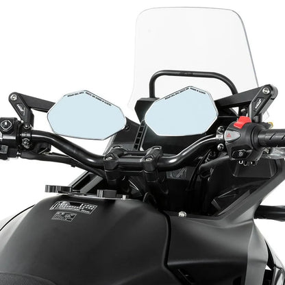 LOBOO RM03 ANGULAR FOLDABLE MIRRORS (CNC ALUMINUM)  MODERN ADV & STREETFIGHTER STYLE  ANTI-GLARE