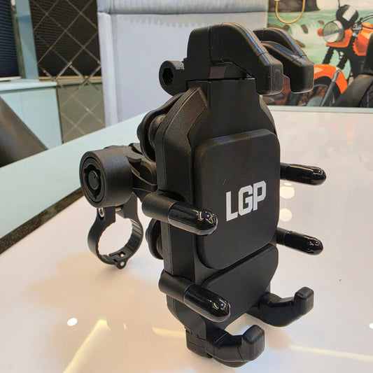 LGP 1313 MOTORCYCLE MOBILE HOLDER WITH SHOCKPROOF VIBRATION DAMPER & GOPRO CAMERA MOUNT
