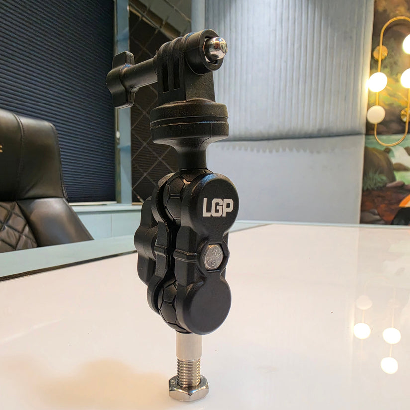 LGP - ACTION CAMERA MOUNT FOR MOTORCYCLE MIRROR ADJUSTABLE 360° BALL JOINT H