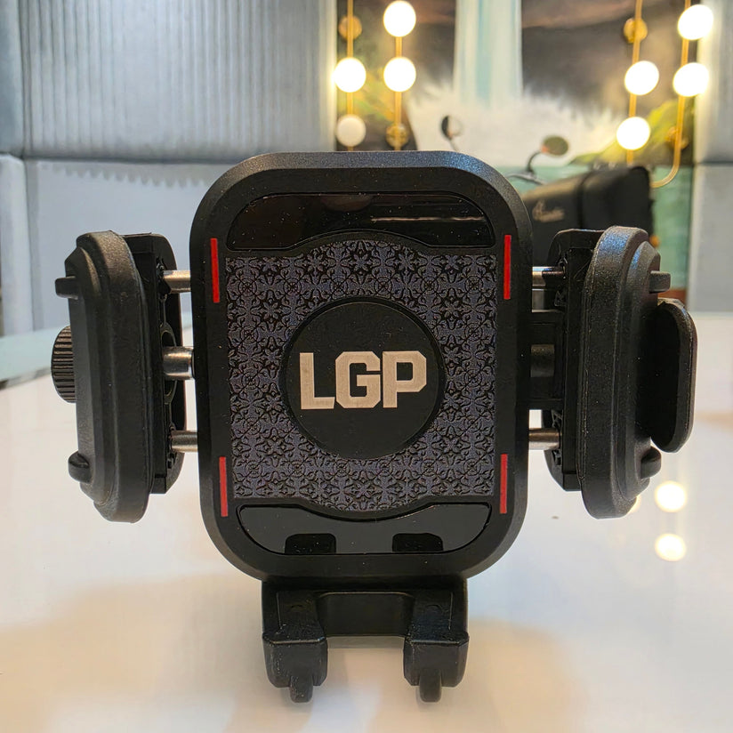 LGP - 1314 MOTORCYCLE MOBILE HOLDER WITH VIBRATION DAMPER & QUICK RELEASE SECURE ADJUST