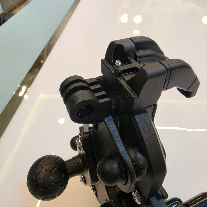 LGP 1313 MOTORCYCLE MOBILE HOLDER WITH SHOCKPROOF VIBRATION DAMPER & GOPRO CAMERA MOUNT