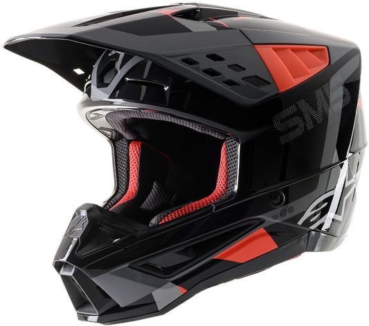 ALPINESTARS SM5 ROVER BLACK/GREY/RED M | MX HELMET