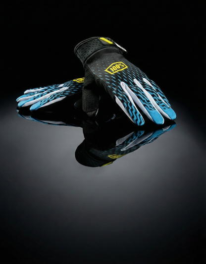 100 % BLUE YELLOW BLACK M/L | MX GLOVES