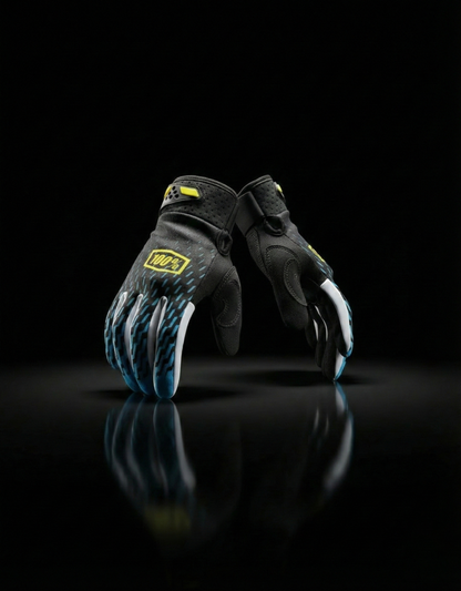 100 % BLUE YELLOW BLACK M/L | MX GLOVES