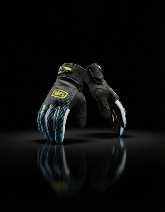 100 % BLUE YELLOW BLACK M/L | MX GLOVES